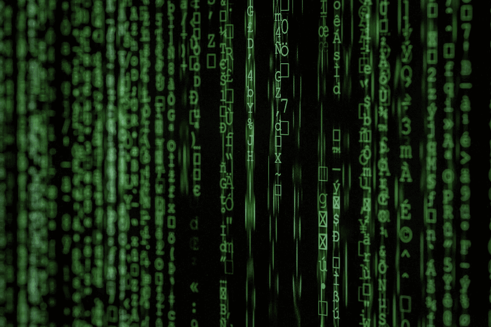 Data encryption abstract visualization